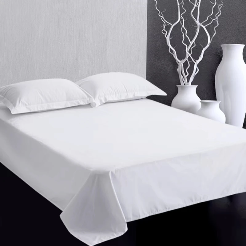 Plain White Bed Sheet Set